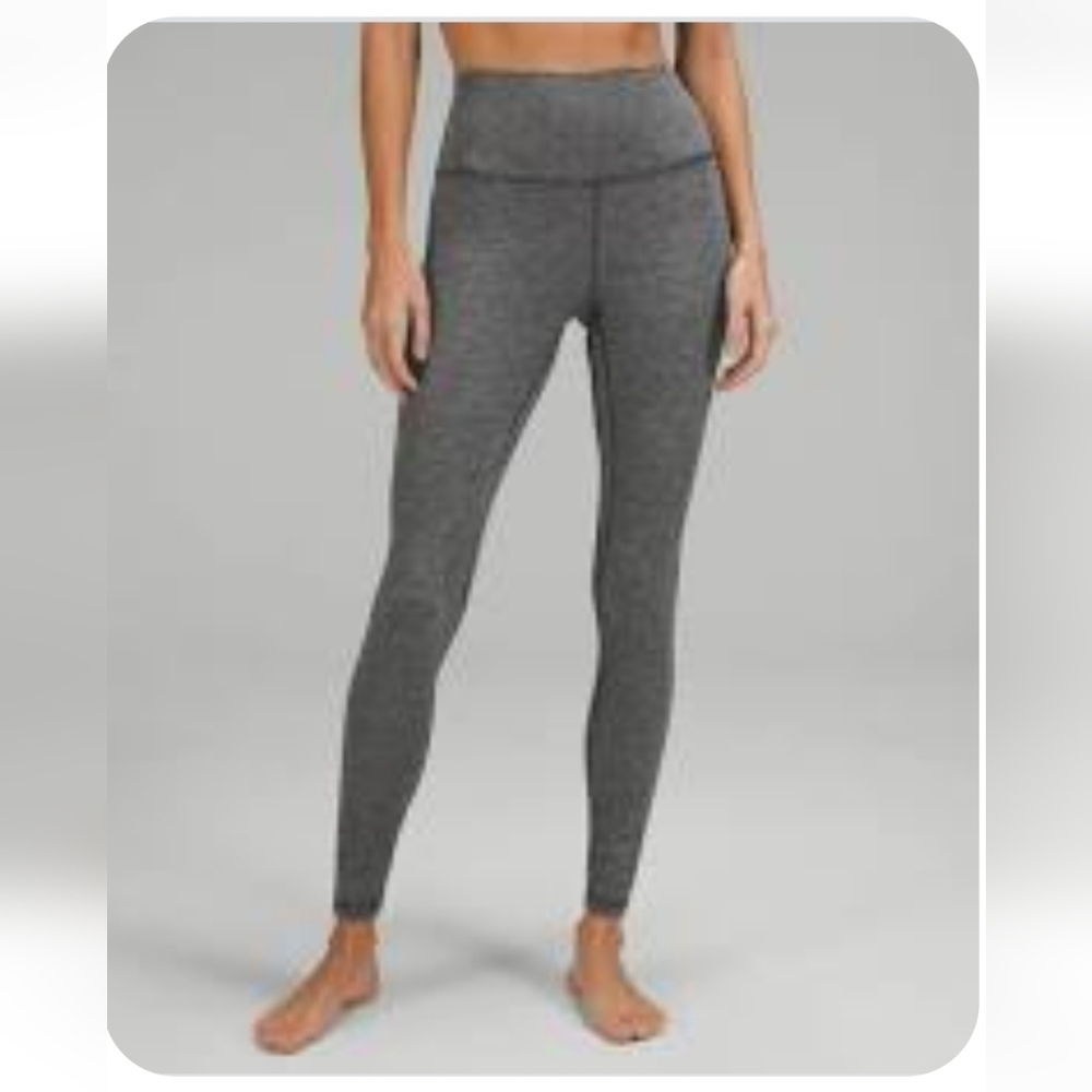 Lululemon Leggings Grey Heathered Sz 4